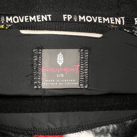 Free People Movement Wild and Free Printed Fleece Pullover Wildflower Retro Sz L - Picture 7 of 7